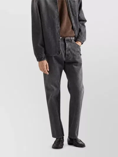 Prada Mid-rise Straight-leg Jeans In Blue