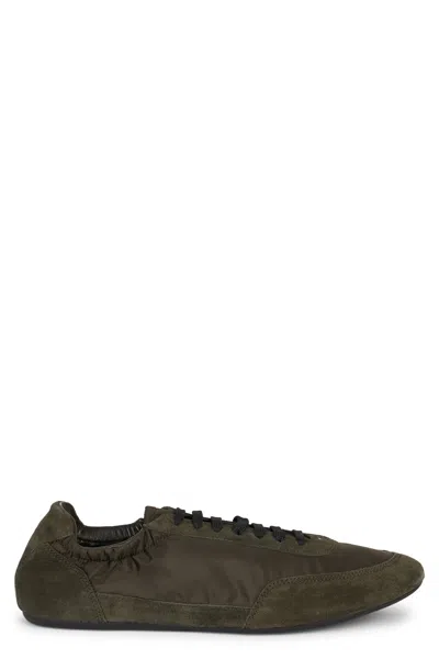 Prada Mimetico Recycled Polyamide Sandal In Green