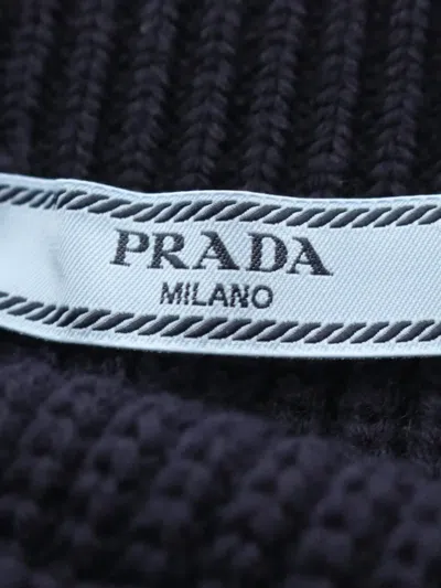 Pre-owned Prada Mini 2010s Knit Pocket Skirt In Blue