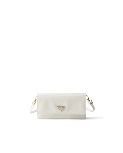 Prada Mini Bag Aus Saffiano-leder In White