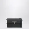 Prada Mini Saffiano Leather Shoulder Bag In Black