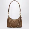 Prada Mini Bag Re-edition 1995 Chaîne Brandy Colour