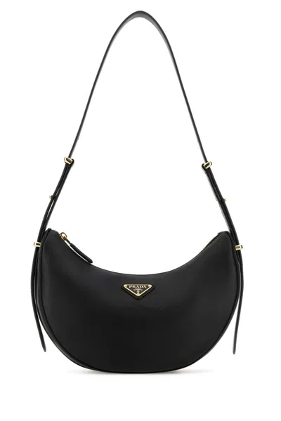 PRADA PRADA MINI BLACK LEATHER SHOULDER HANDBAG
