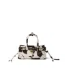 Prada Bonnie Mini Printed Leather Handbag In Red