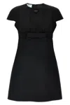 Prada Bow Sable A-line Mini Dress