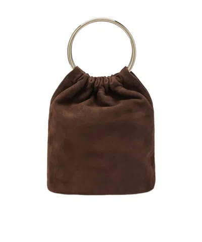 Prada Mini Bucket Bag In Brown