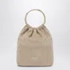 Prada Mini Bucket Bag In Desert Suede