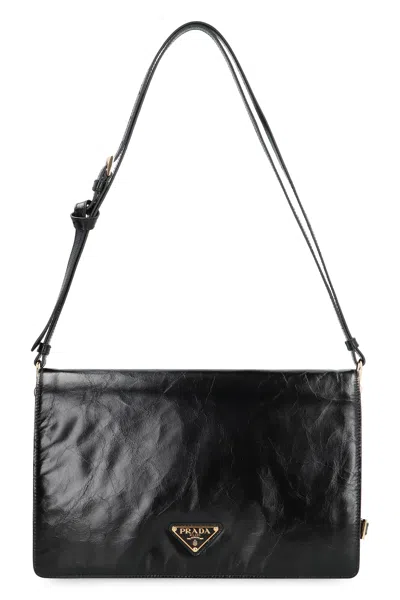 Prada Mini Chic Handbag With Magnetic Closure In Black
