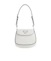 Prada Mini Cleo Shoulder Bag In White