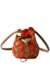 Prada Mini Crochet-knit Bucket Bag