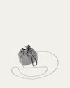 Prada Mini Crystal Pouch Crossbody Bag In F0t7o Cristal