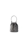 Prada Mini Crystal-studded Satin Bag In Gray
