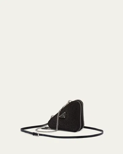 Prada Mini Crystal Triangle Shoulder Bag