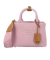 Prada Mini Double Handle Shoulder Bag In Pink