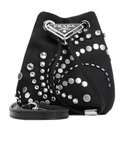 PRADA MINI DRAWSTRING SHOULDER BAG
