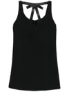 Prada Mini Dress With Bows Clothing In Black