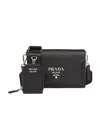 Prada Mini Envelope Shoulder Bag In Black