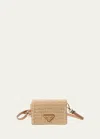 Prada Mini Flap Crossbody Bag In F0018 Naturale