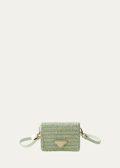 Prada Mini Flap Crossbody Bag In F0934 Acqua