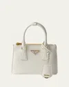 Prada Mini Galleria Leather Top-handle Bag In White