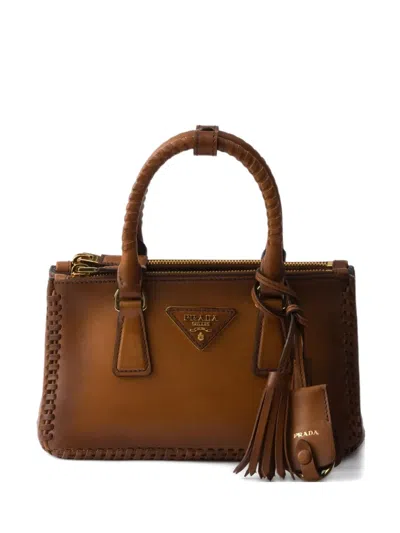Prada Mini Galleria Leather Tote Bag In Pattern
