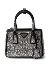 Prada Mini Galleria Tote Bag In Black