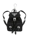 Prada Black Fabric Key Ring