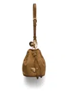 Prada Mini Icon Re-nylon Bag Charm In Brown