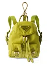 Prada Mini Icon Re-nylon Bag Charm In Green