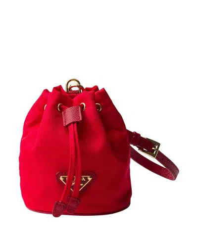 PRADA MINI ICON RE-NYLON KEYCHAIN CHARM