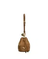 Prada Mini Icon Re-nylon Keychain Charm In White