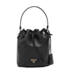 Prada Borsa A Secchiello Re-edition 1978 In Re-nylon Nero Donna In Black