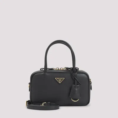 Prada Mini Leather Handbag - Effortless Chic In Black