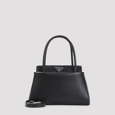 Prada Mini Leather Shoulder Bag - 23cm X 13cm X 610.5cm In Black