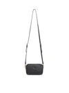 Prada Mini Leather Shoulder Bag In Black