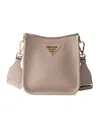 Prada Mini Leather Shoulder Bag In Pattern
