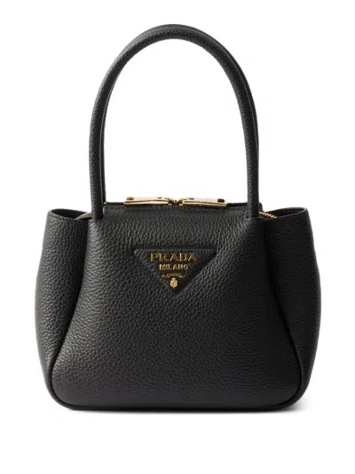 PRADA MINI LEATHER TOTE BAG