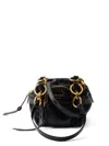 Prada Mini Leather Tote Bag In Black