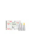 Prada Hydrating Mini Lip Balm Trio Gift Set In Multi