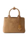 Prada Mini Logo-embossed Tote Bag