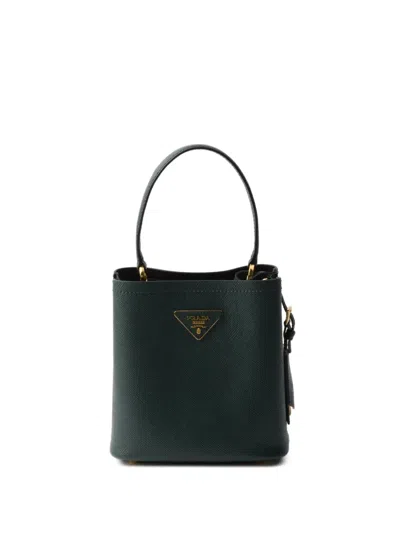 Prada Mini Panier Bucket Bag In Green