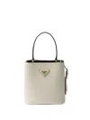 Prada Mini Panier Bucket Bag In Neutral