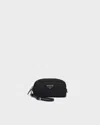 Prada Re-nylon Pouch In Black