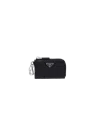 Prada Saffiano Leather Mini Pouch In Black