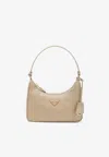 Prada Mini Re-edition 2005 Bag In Sand