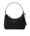 Prada Mini Re-edition 2005 Re-nylon Logo Detail Handbag In Black