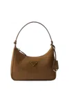 Prada Re-edition 2005 Re-nylon And Saffiano Mini Bag In Brown