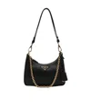Prada Re-edition Shoulder Bag In Black