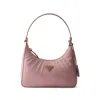 Prada Re-edition 2005 Mini Bag In Re-nylon And Saffiano In Pink