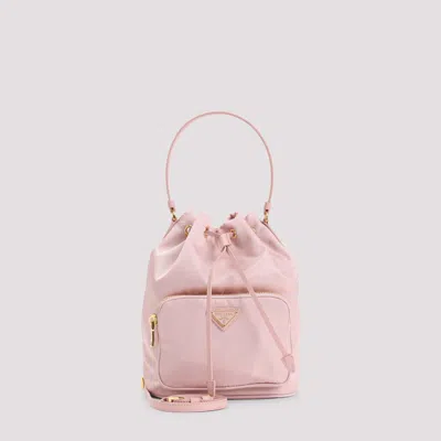 PRADA PRADA MINI RE-NYLON BUCKET HANDBAG - 18CM X 22CM X 12CM